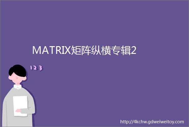 MATRIX矩阵纵横专辑2